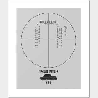 TMFD-7 sight mounted on KV-1 tank (on light) Posters and Art